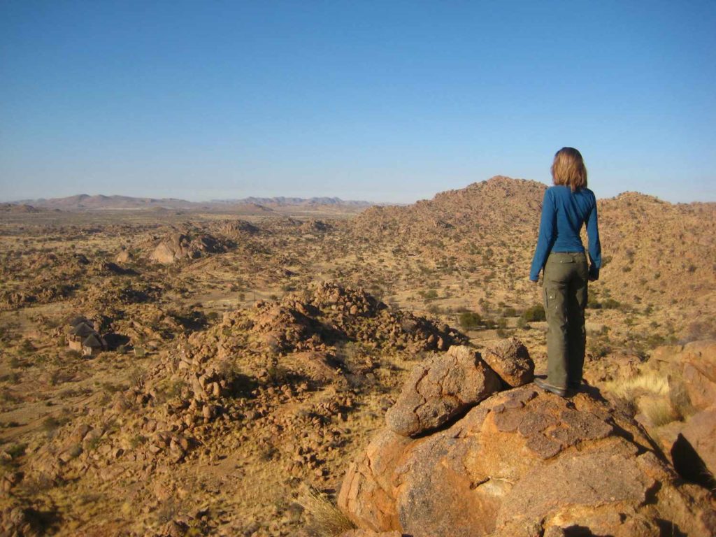 Über den Granitkuppen am Rande der Namib Über den Granitkuppen der Namib