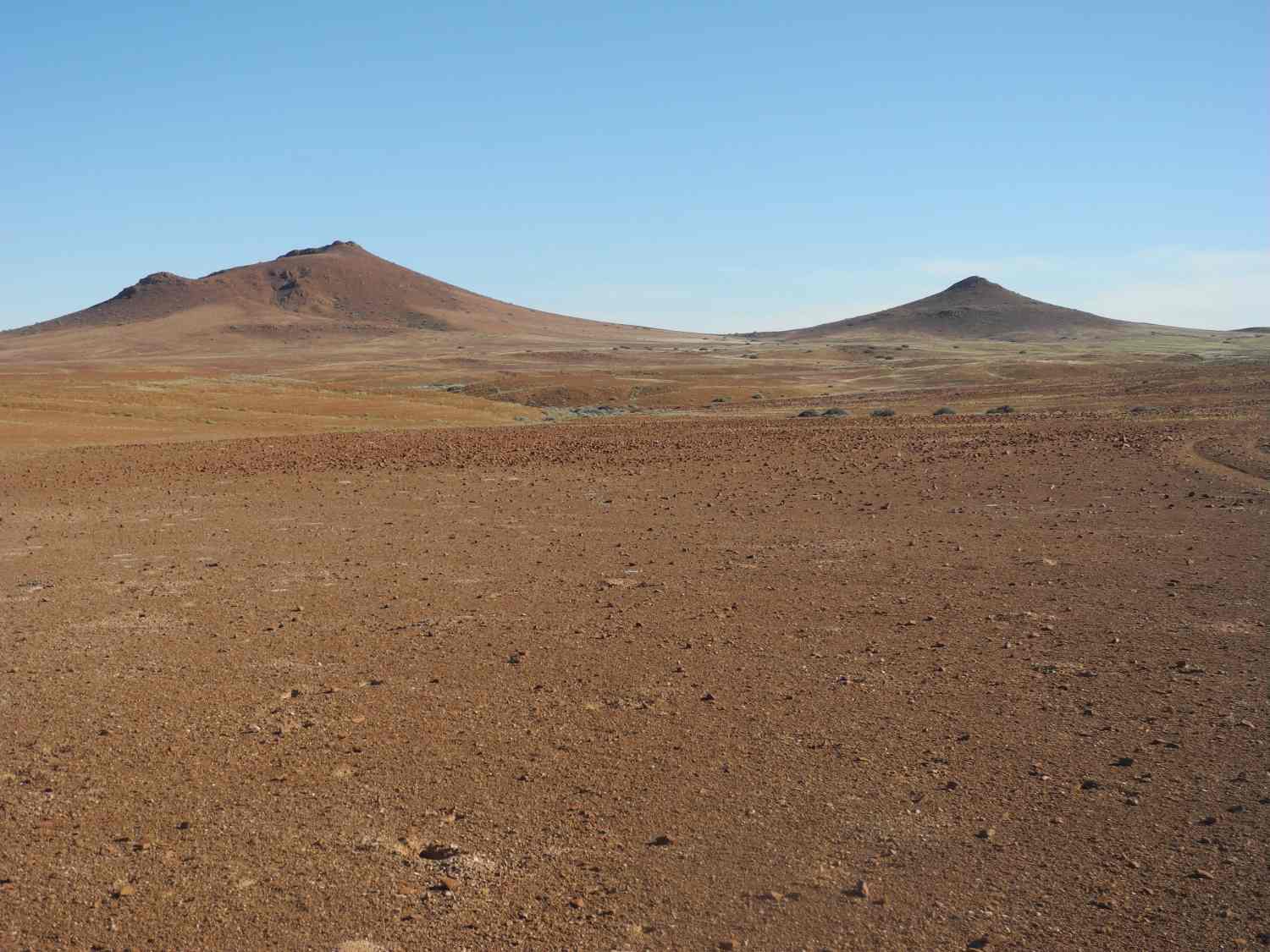 Leere Landschaft in der Palmwag Konzession