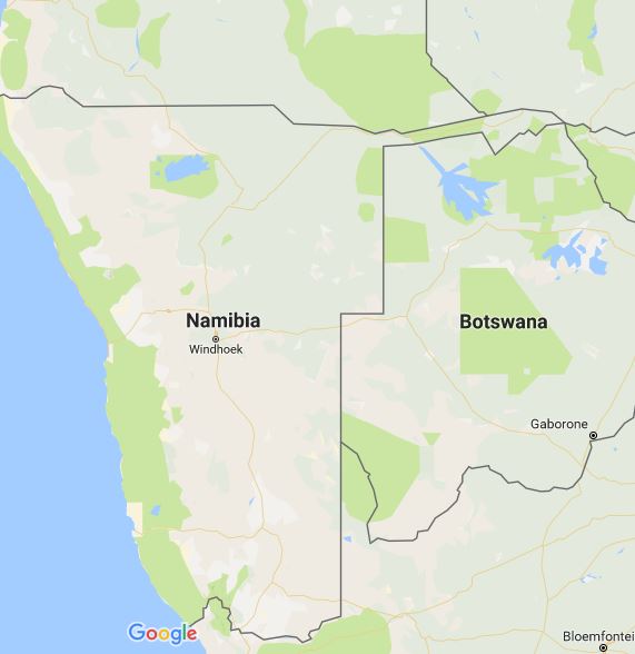 Namibia Karte Googlemaps