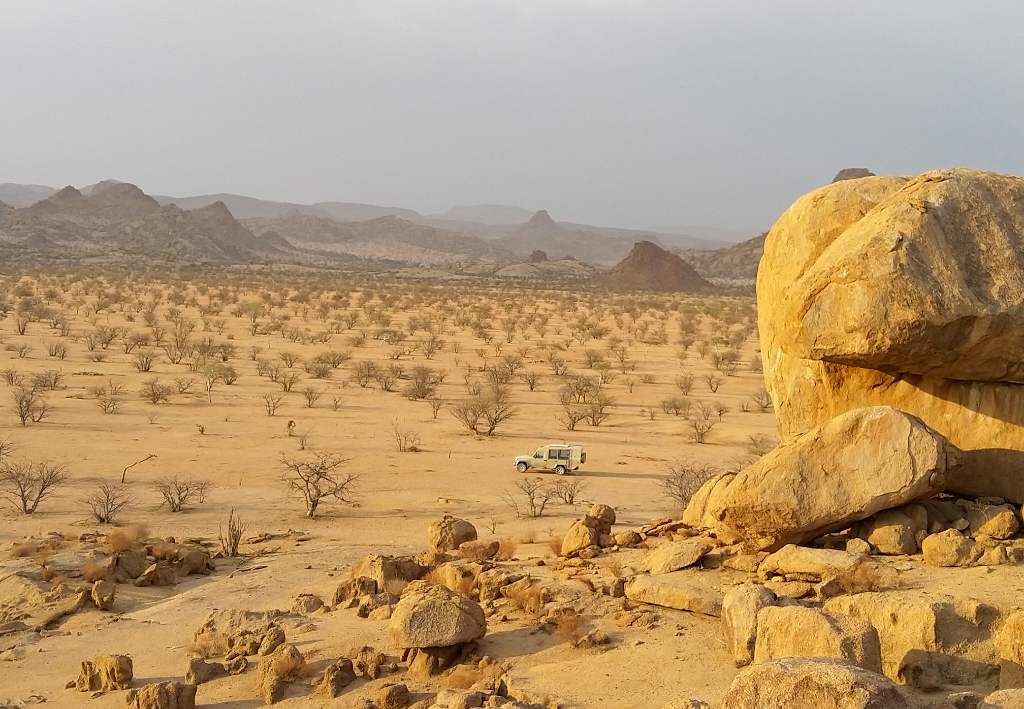 Granitlandschaft im Damaraland Namibia