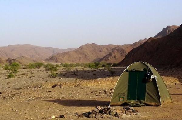 Zelt in der Palmwag Konzession