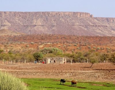 Human settlement in lion territory Human settlement in lion territory