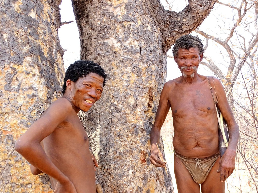 Buschleute in Namibia im Lebenden Museum