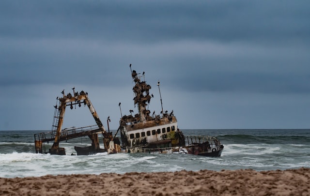 Zaila Schiffswrack an Namibias Skelettküste