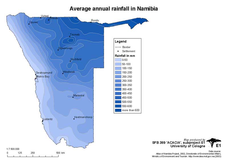 Niederschläge in Namibia Uni Köln Niederschläge in Namibia Uni Köln http://www.uni-koeln.de/sfb389/e/e1/download/atlas_namibia/e1_download_climate_e.htm