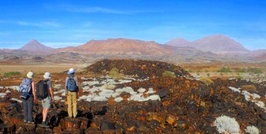 Wanderer im Damaraland