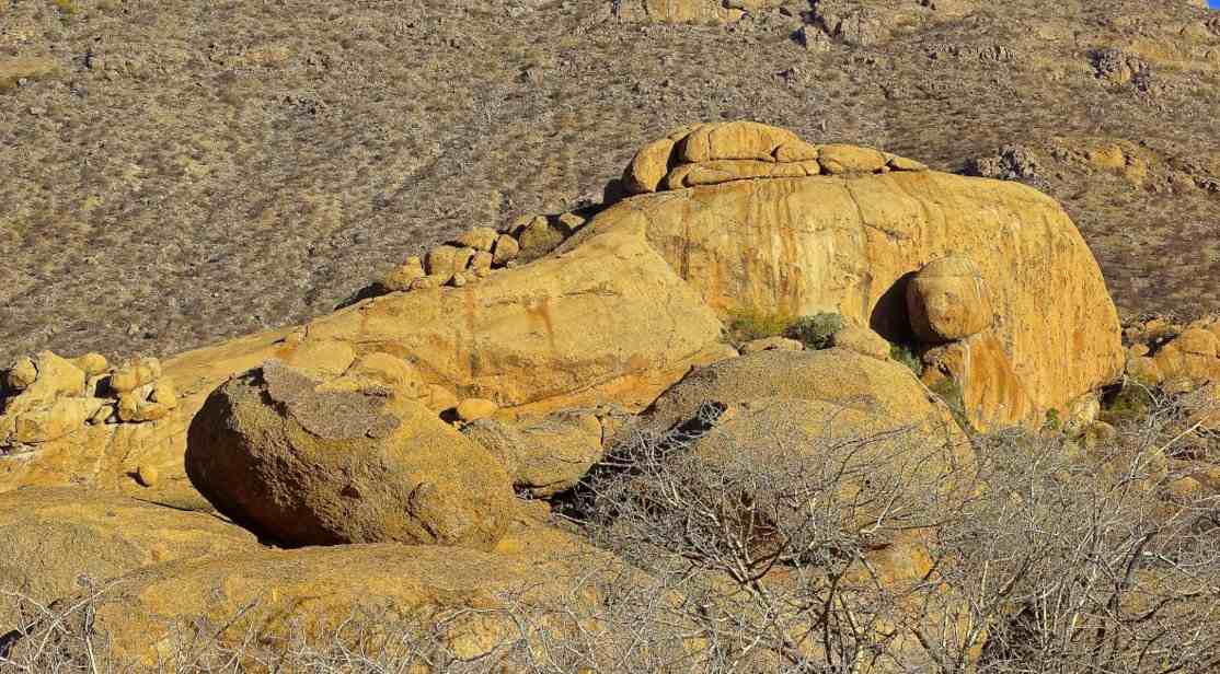 Wal aus Granit im Erongo Gebirge Namibia