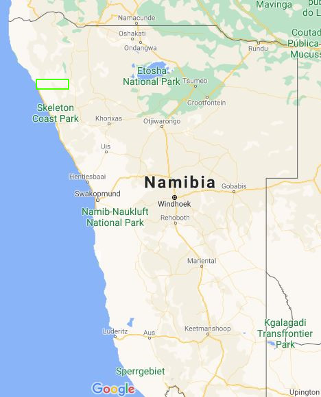 Namibia Karte Hoanibtal C) Google