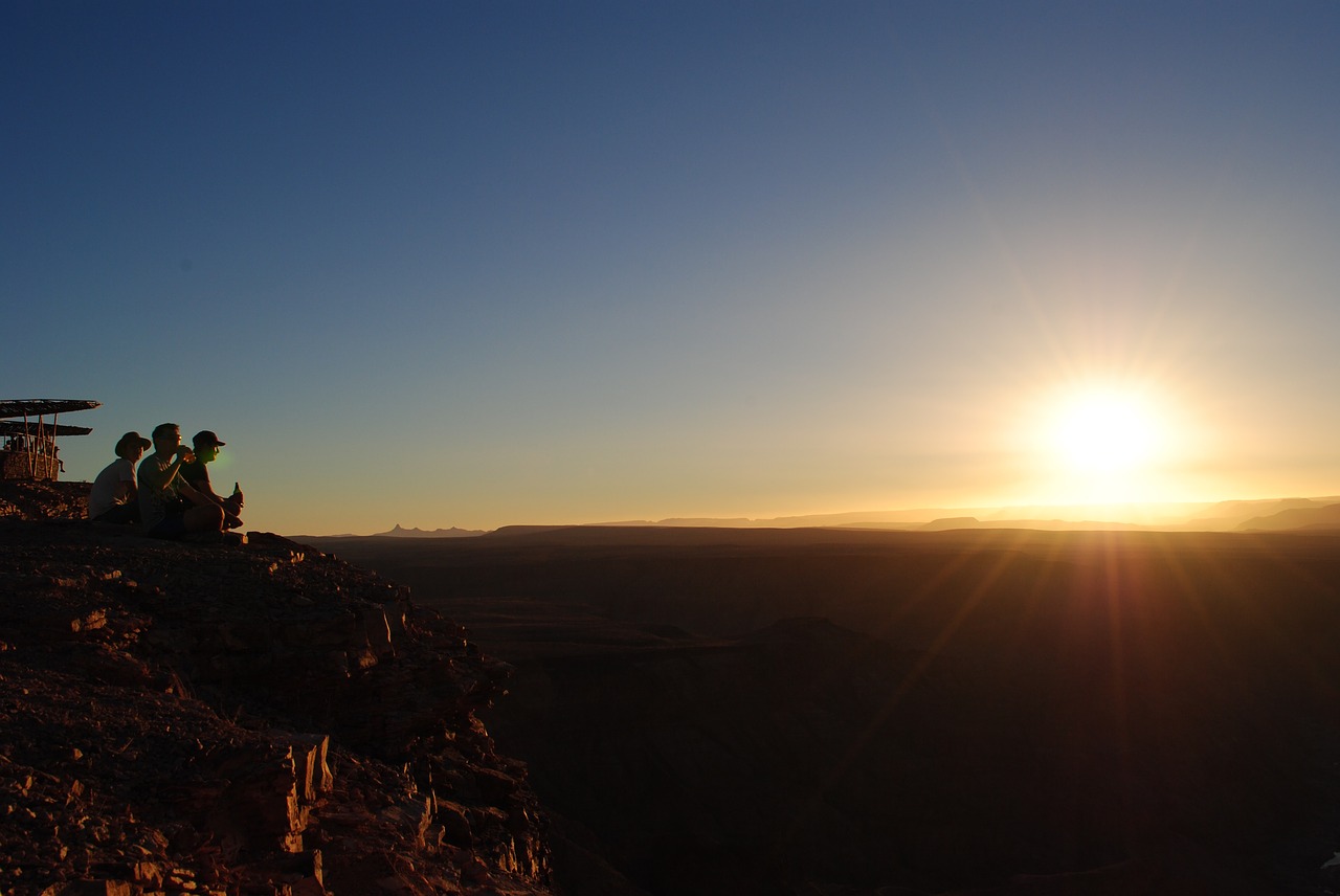 Sonnenuntergang am Fish River Canyon Sonnenuntergang am Fish River Canyon