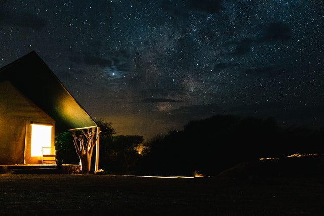 Zelt-Zimmer unter dem Sternenhimmel