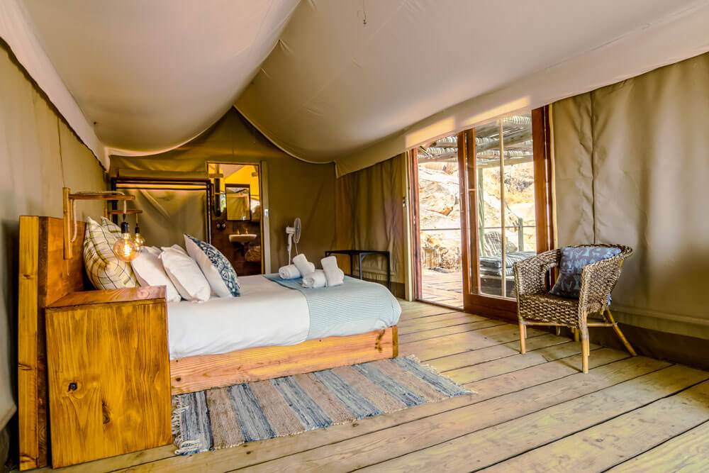 Zimmer im Tented Camp im Erongo Gebirge