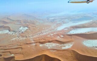 Flugsfafari über den Dünen in Namibia