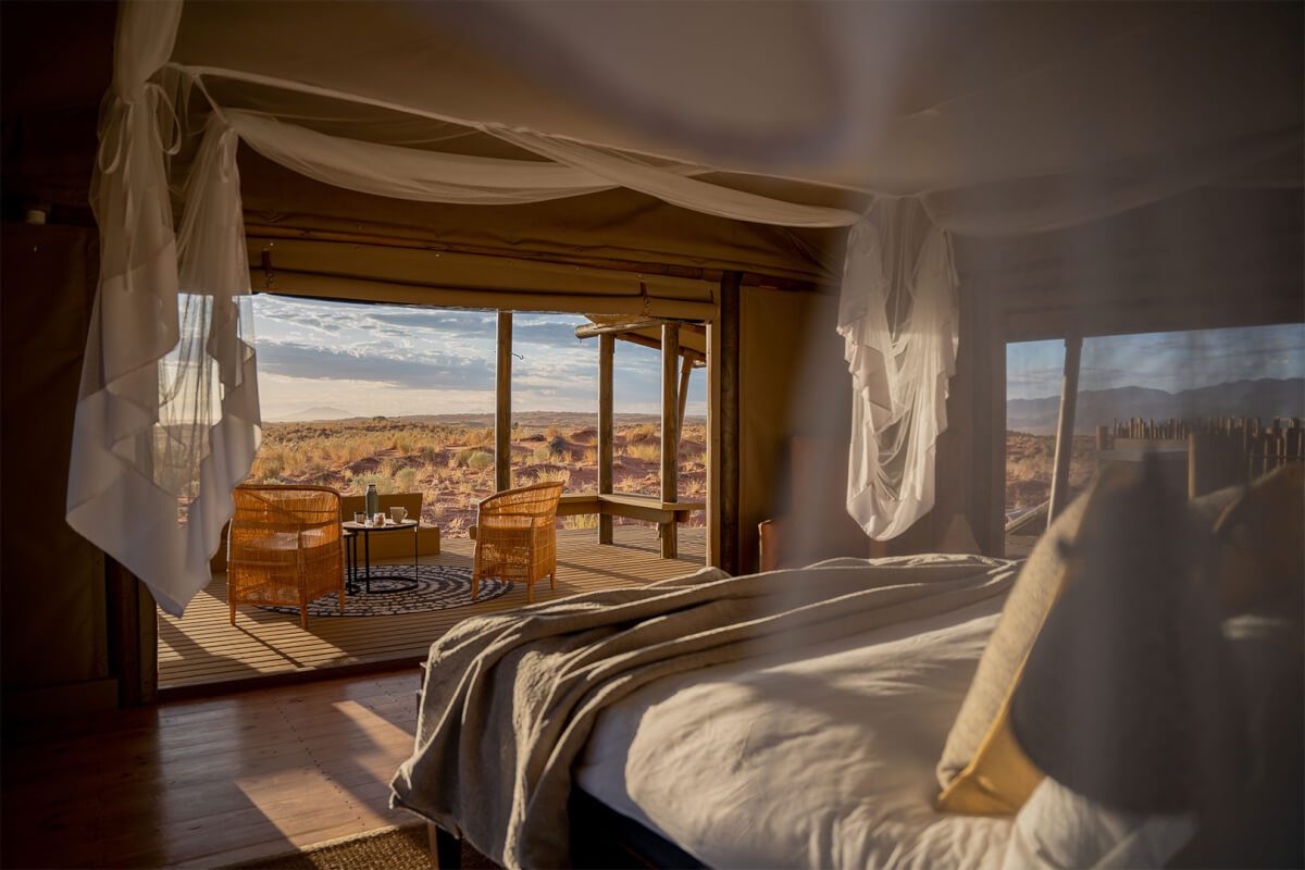 Luxuriöse Lodge in atemberaubender Landschaft in Namibia