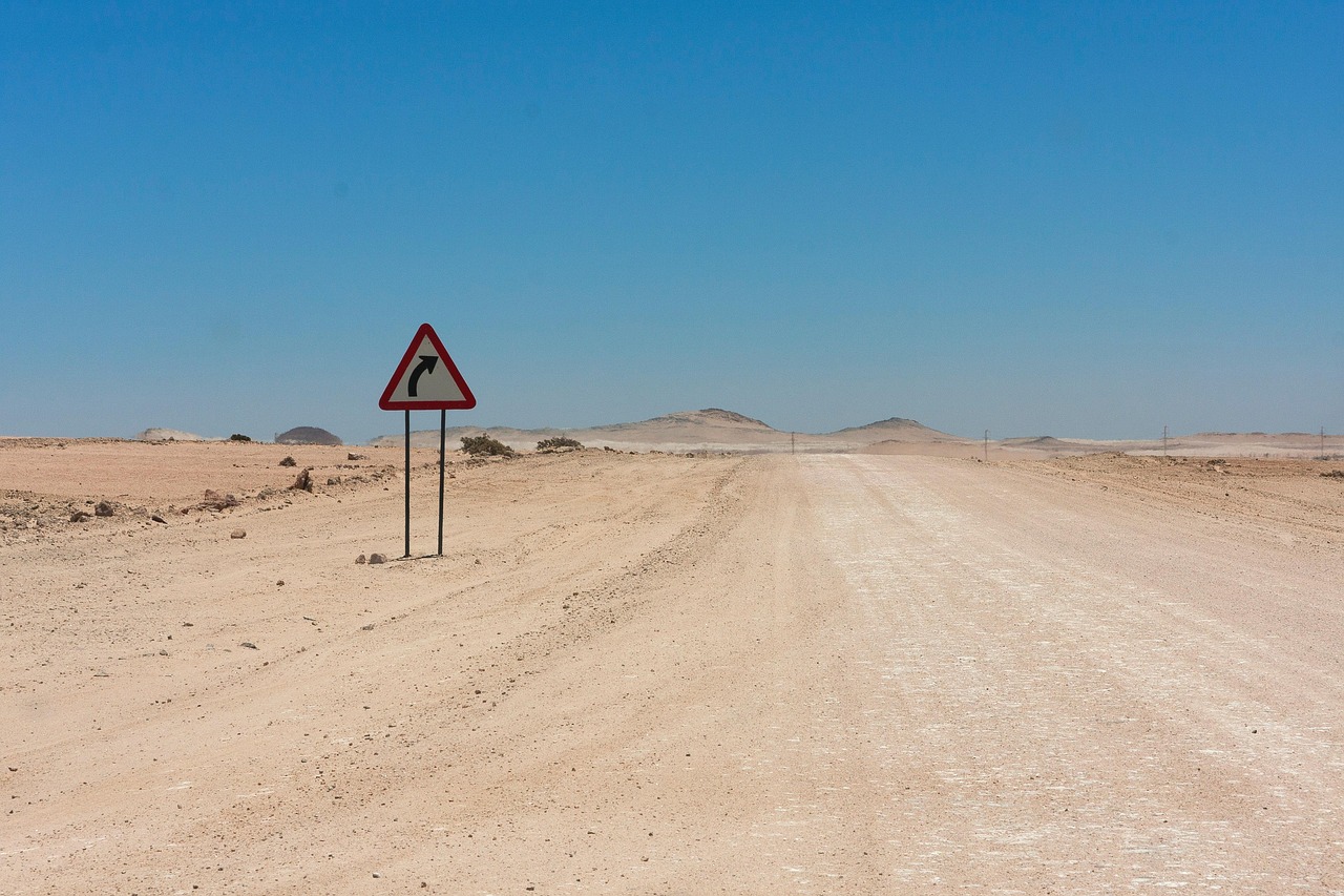 Schotterpiste in Namibia